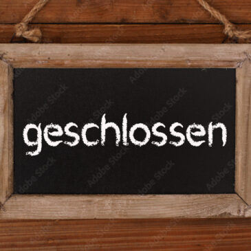 Betriebsferien über die Festtage